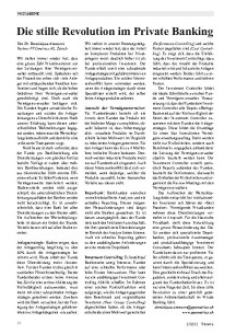 Revolution im Private Banking